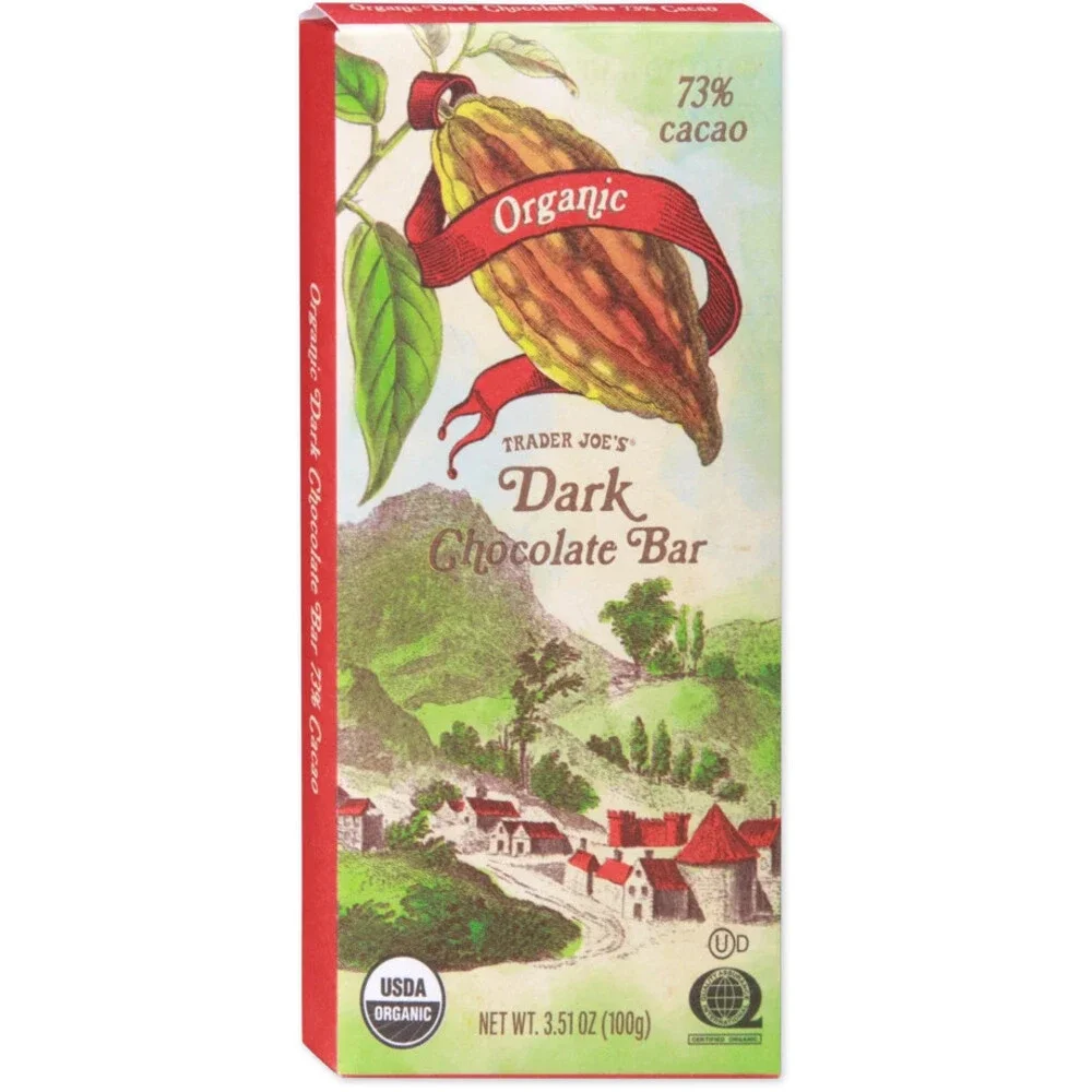 Trader Joe's — Organic Dark Chocolate Bar 73% Cacao